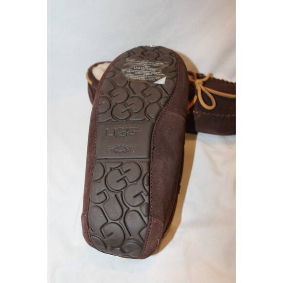 UGG Australia Olsen Tie Slip-On Loafer Slippers Men's Expresso Brown 8 NEW - Picture 6 of 6